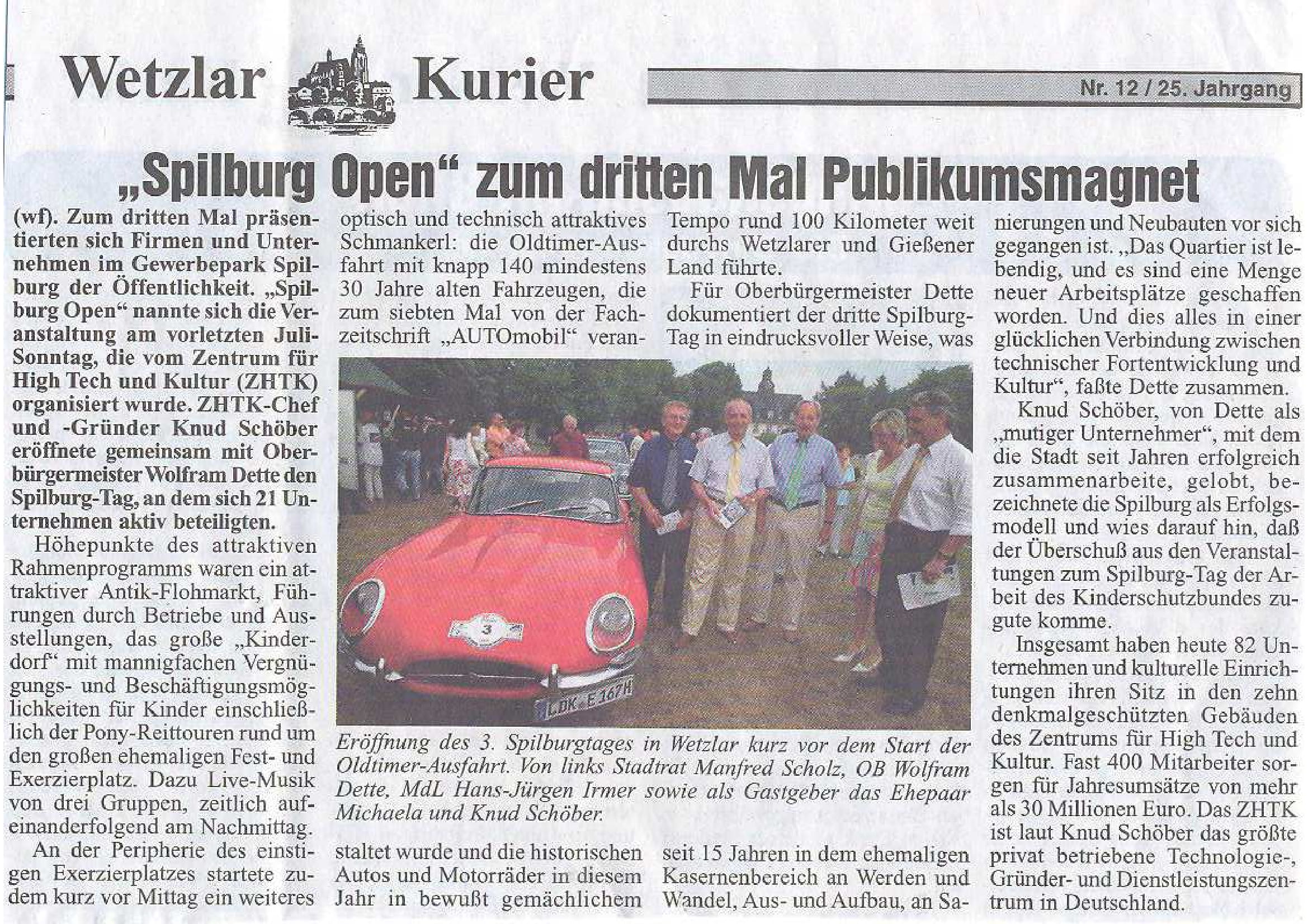 Wetzlar Spilburg Open Artikel